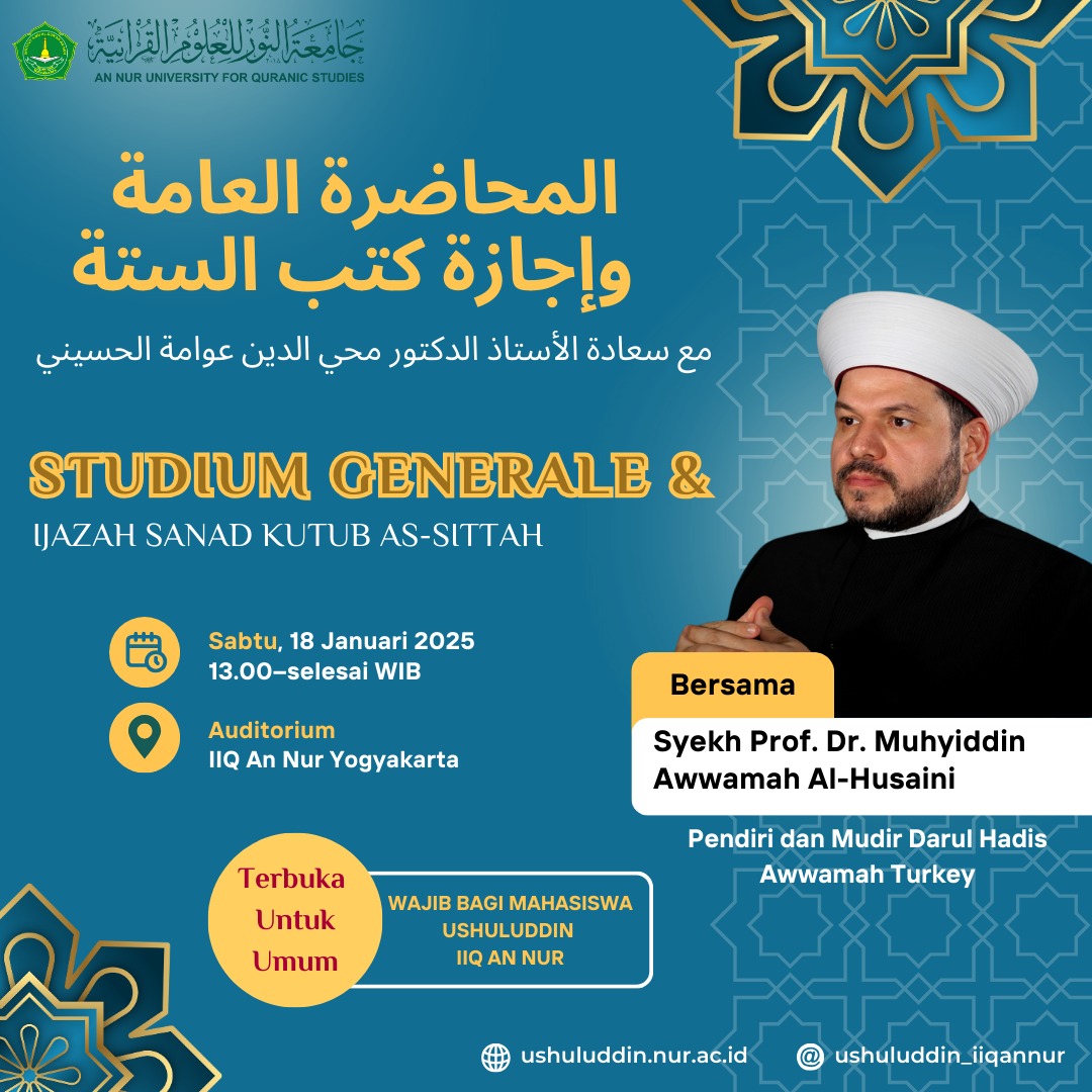 Ushuluddin Akan Datangkan Profesor Hadis dari Turki, Bahas Maanil Hadis dan Beri Ijazah Kutub al-Sittah
